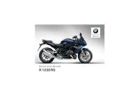BMW R1250 RS - Navod na pouzivanie SK 2018